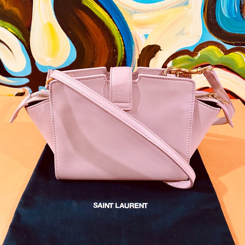🛑SOLD🛑 💖💖💖Authentic YSL Pink Calfskin Toy Cabas Bag - Picture 2 of 16